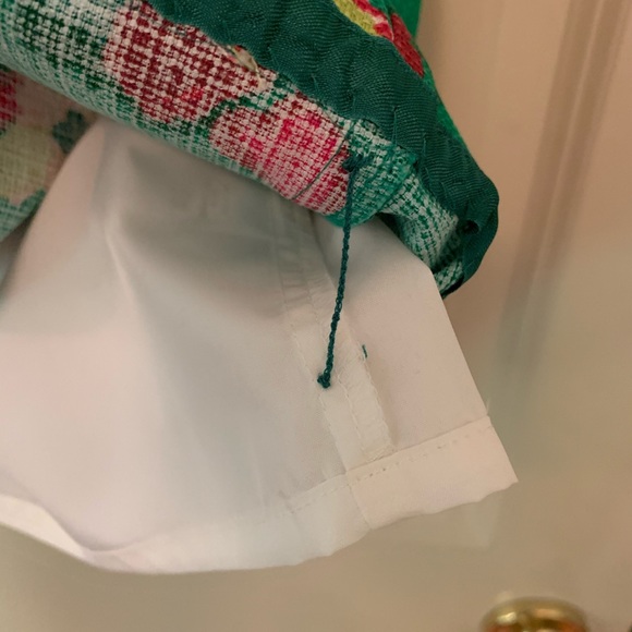 ⭐️ 🔥🔥SALE🔥🔥 J Crew Factory green floral shift dress, 0, NWT - Picture 5 of 8